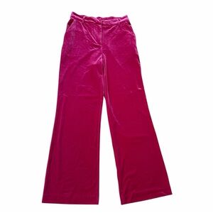 Six Fifty Pink Velvet Wide Leg Pants
